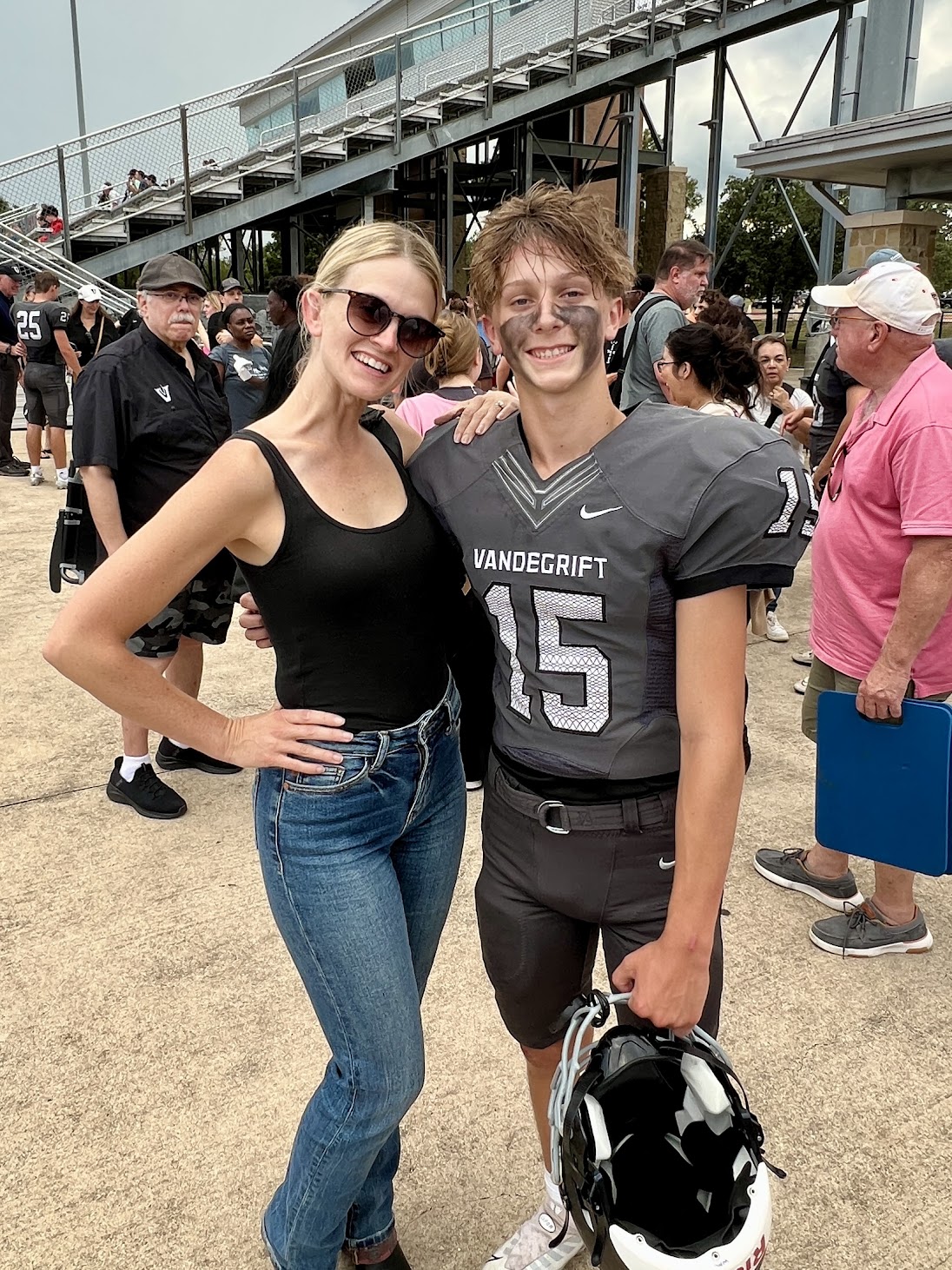 William in football uniform
